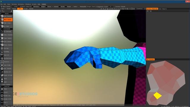 UV unwrapping Cinema 4D + 3d Coat смотреть онлайн