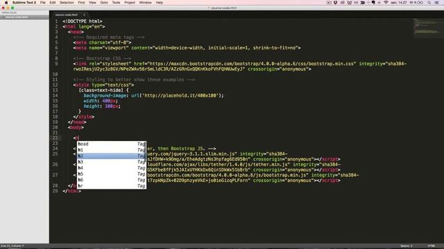 Bootstrap 4 (Alpha 6) utilities: Image replacement смотреть онлайн
