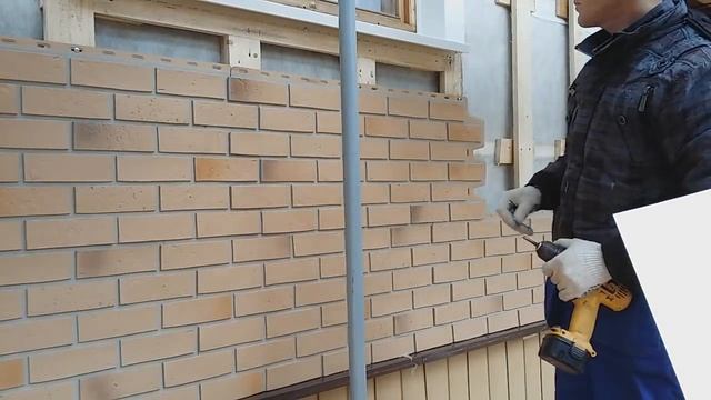 Монтаж фасадных панелей Отделка фасада под кирпич информативное видео смотреть онлайн