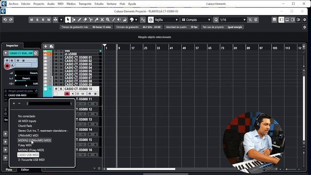 DEFINIR INSTRUMENTOS MIDI EN CUBASE ELEMENTS 12 PARA TECLADOS CASIO смотреть онлайн