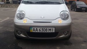 LED лампы в поворотниках Daewoo Matiz
