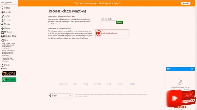 БЕСПЛАТНАЯ ШЛЯПА В РОБЛОКС | Promocodes roblox 2019 | Промокоды на бесплатные вещи 2019 смотреть онлайн