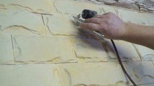 Красим Аэрографом Каменный скол камень из гипса своими руками !