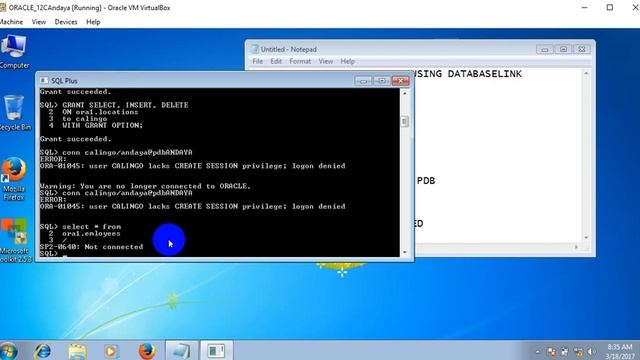 9 GRANTING PRIVILEGES USING DATABASE LINK смотреть онлайн