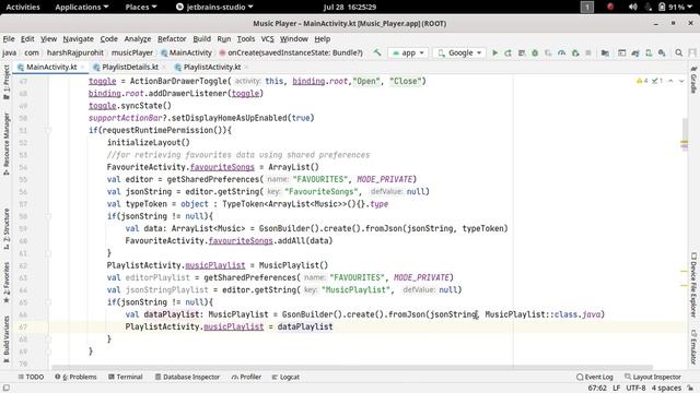 76.Persistent Playlist Functionality | Music Player App | Android Development Kotlin in Hindi смотреть онлайн