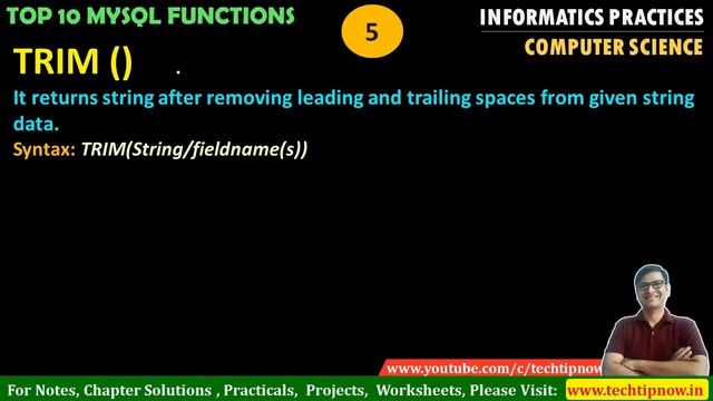 Top 10 MYSQL Functions | Most Important MySQL Function | Computer Science | Informatics Practices смотреть онлайн