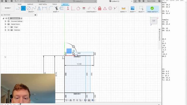 Fusion360: Tutorial - Video 3of4 - Rotated Sketch смотреть онлайн