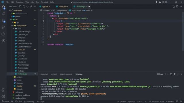 33. Todo List: Diseño de app (1/2) | React en español смотреть онлайн
