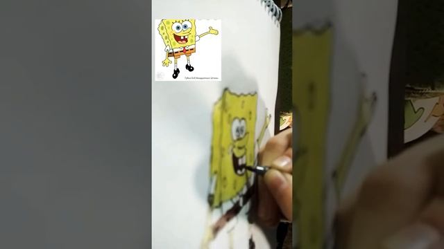 Рисую персонажей из мультфильма Губка боб смотреть онлайн
