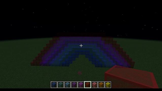 Радуга дом из стекла в Майнкрафт Minecraft смотреть онлайн