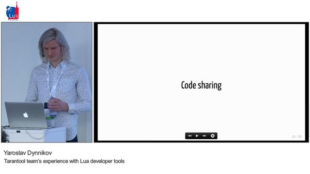 Tarantool team’s experience with Lua developer tools, Yaroslav Dynnikov, MRG: LiM'19 talk 3 смотреть онлайн