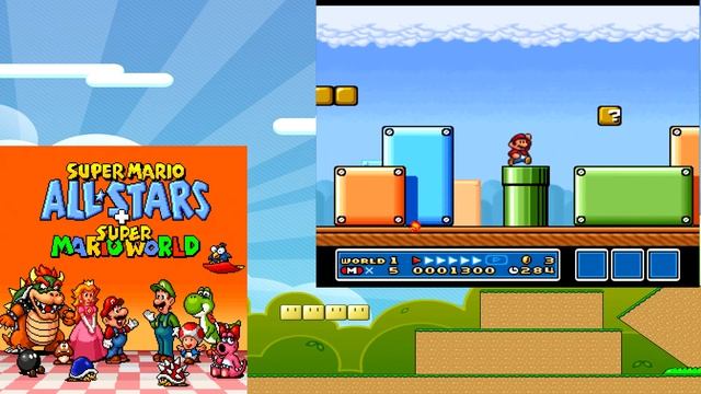 Super Mario All-Stars + Super (SNES) rom Des... (Español) смотреть онлайн