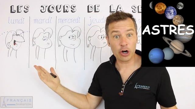 French DAYS OF THE WEEK - Les Jours de la Semaine + FUN! (Learn French with Funny French Lessons) смотреть онлайн