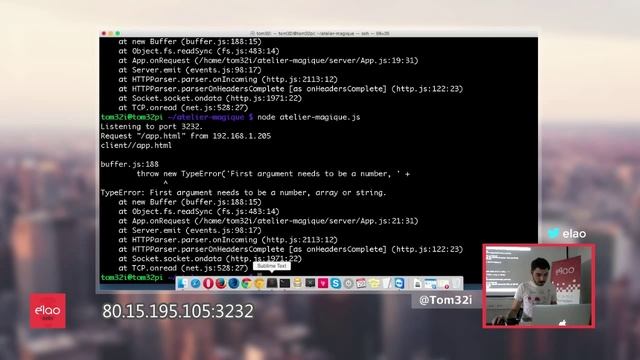 #1.14 Websocket + NodeJS + RaspberryPi = BOOM !, par Thomas Jarrand - Elao Talk смотреть онлайн