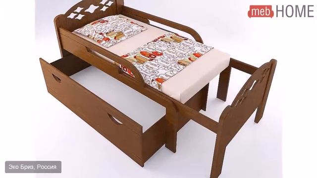 Кровать детская раздвижная Вырастайка №2 бук, 80 см смотреть онлайн