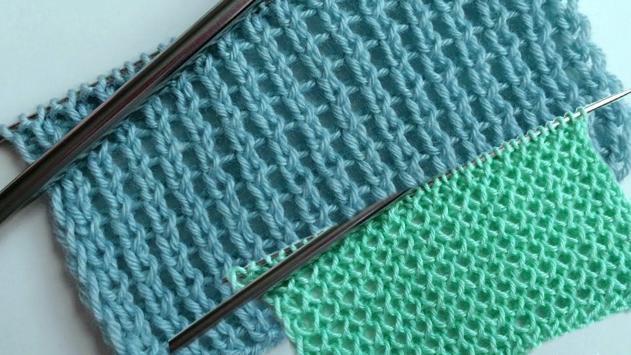 Необычный способ вязания спицами разного диаметра