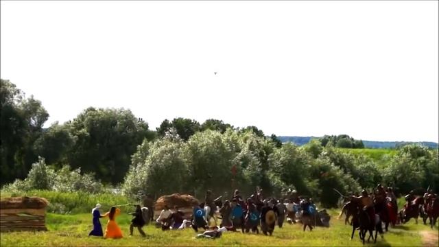 Великое стояние на реке Угре. Военно-историческая реконструкция сражения. Фрагмент. смотреть онлайн