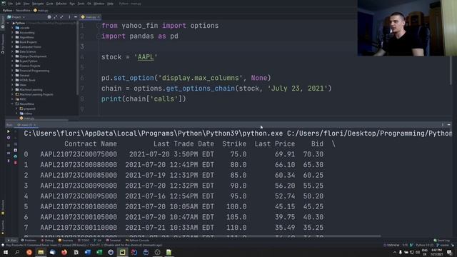 Stock Option Screener in Python смотреть онлайн