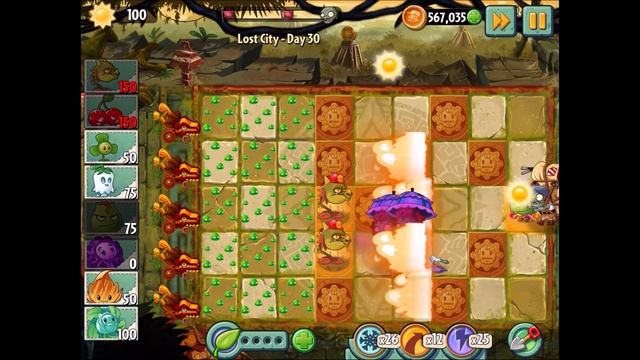 Plants Vs Zombies 2 - lost City Day 29-30-31 Gameplay Walkthrough смотреть онлайн