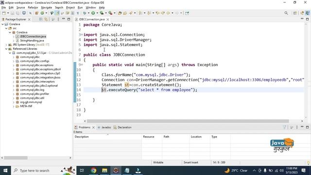 JDBC API in JAVA смотреть онлайн