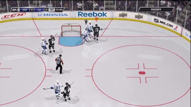 Nhl 11 Gameplay LA Kings v Vancouver Canucks Period 1 смотреть онлайн