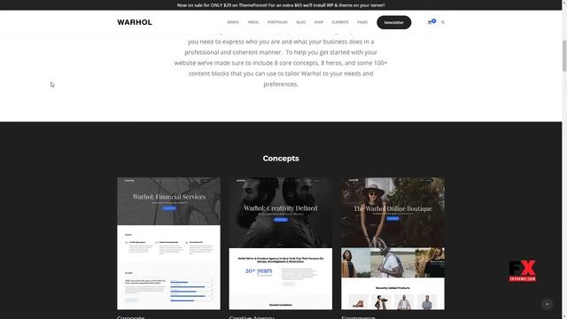 Warhol - Responsive Multipurpose WordPress Theme for Creatives G смотреть онлайн
