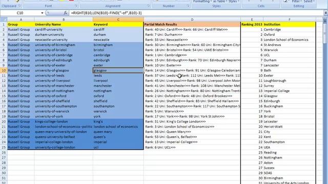 Partial Match in Excel смотреть онлайн