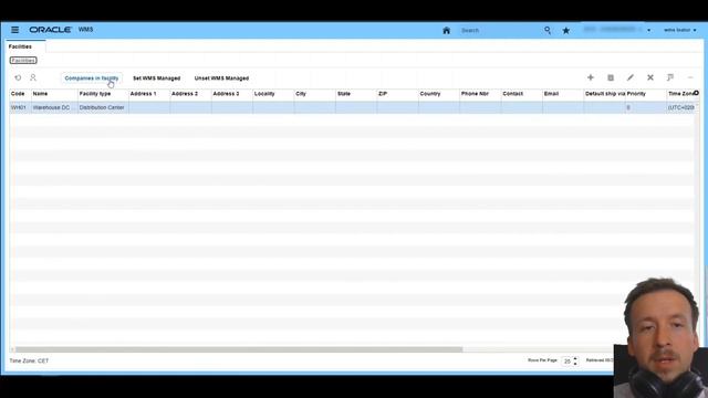 Oracle WMS Cloud (Logfire) - Warehouse configuration смотреть онлайн