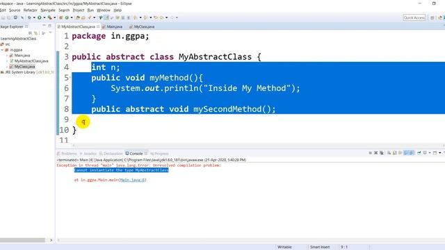 Abstract Classes in Java in Hindi | Difference between Abstract Class and Interface | Java in Hindi смотреть онлайн