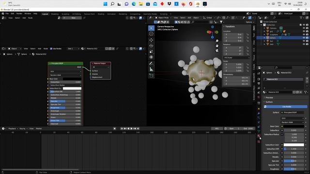 Blender 3.1 - Geometry nodes proximity Metaball смотреть онлайн