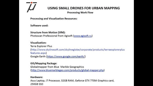 UAS Urban Mapping - ASPRS 2014 Presentation смотреть онлайн