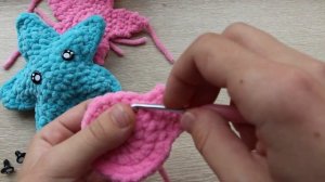 Вязаная крючком Звездочка амигуруми из плюшевой ппряжи