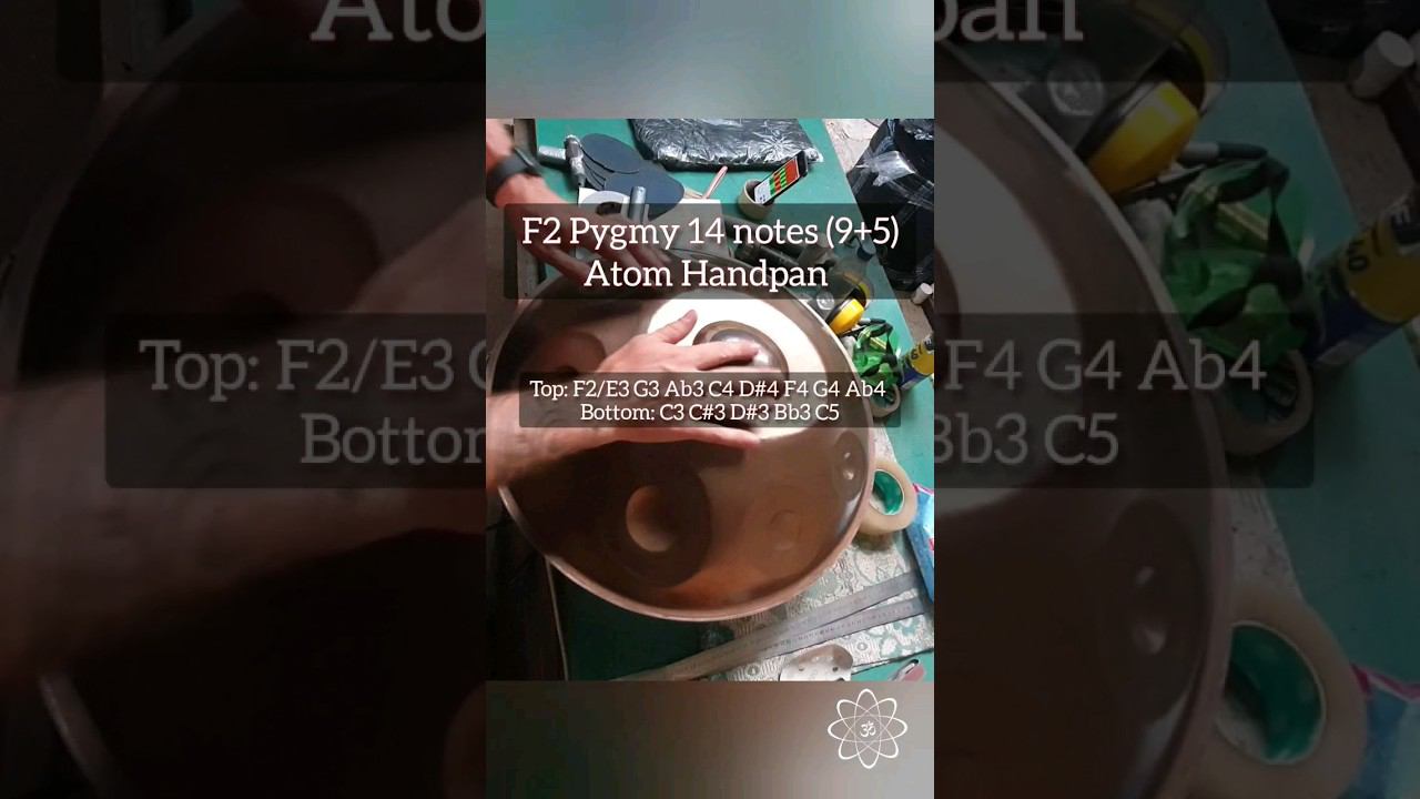 F2 Pygmy 14 Atom Handpan short soundcheck #handpan #stainlesssteel #handpanmusic смотреть онлайн