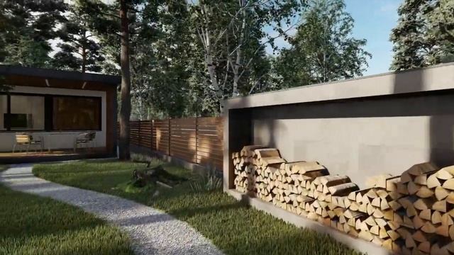 Частный дом в 3D | проект архитектурного бюро CNTR Architects смотреть онлайн