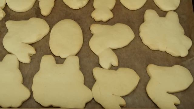 Песочное пасхальное печенье украшенное глазурью смотреть онлайн