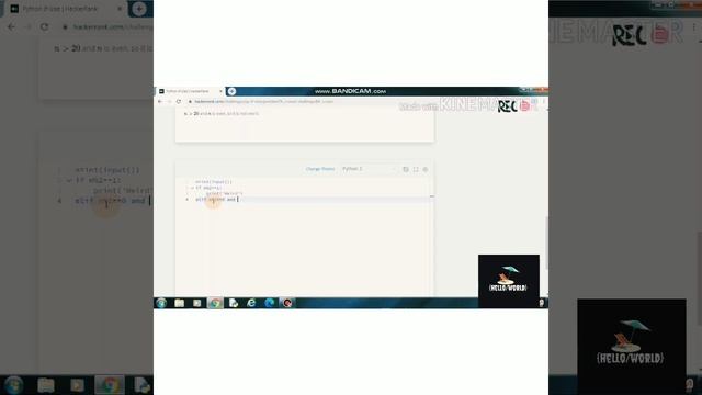 DAY 2 | If-Else | HACKERRANK PROBLEMS | PYTHON BASIC TO ADVANCE | {HELLO/WORLD} смотреть онлайн
