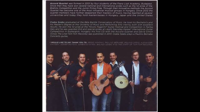 Alexander Vinitsky. Samba for Five. For Guitar & String Quartet. Csaba Szabo & Accord Quartet. смотреть онлайн
