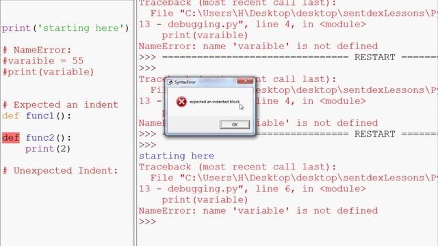 Python Programming Tutorial for Beginners - Section 4: Common Python Errors смотреть онлайн