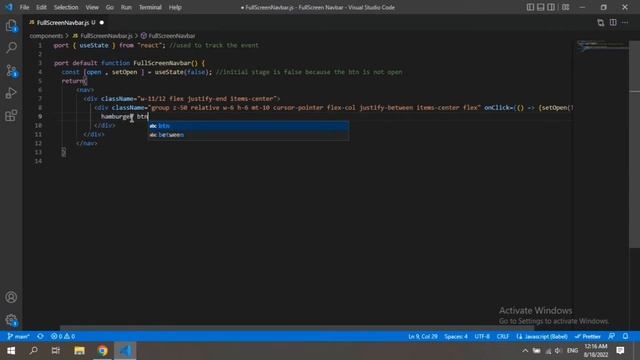 Responsive Full Screen Navigation Bar in Next.js & TailwindCSS From Scratch | Responsive Navbar ? смотреть онлайн