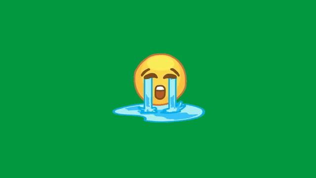 Crying Emoji - 😭 - Green Screen Video For Video Editing - Animated GIF смотреть онлайн