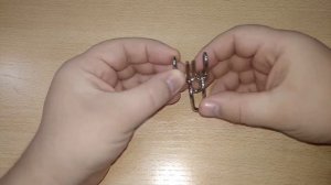 Решение головоломки №7. "Две буквы "М"". Проволочные головоломки.