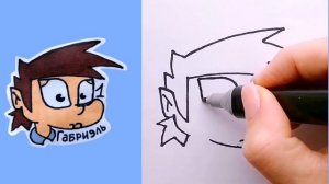 как нарисовать габриэля из 13 карт. рисуем с детьми