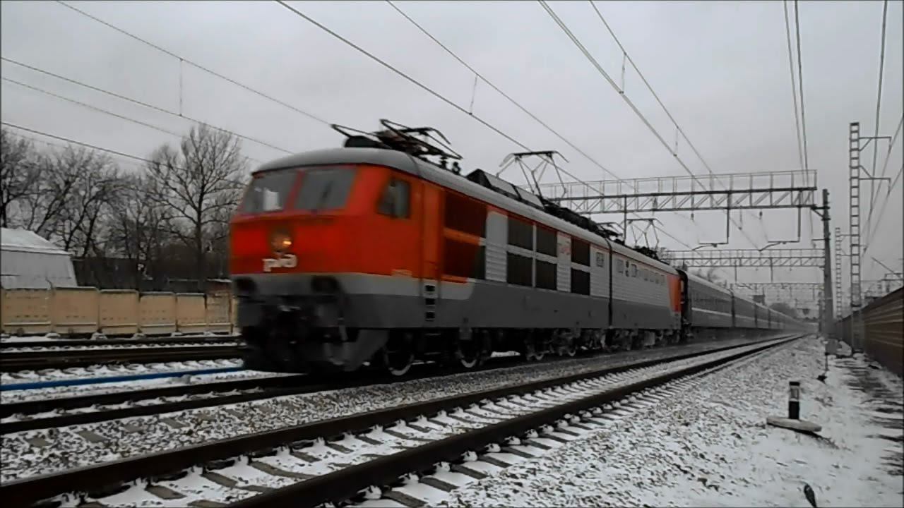 РЖД ЧС6-022 с поездом "Экспресс" Санкт-Петербург - Москва смотреть онлайн