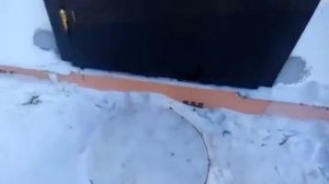 Железная дверь на пеноблок. Монтаж.