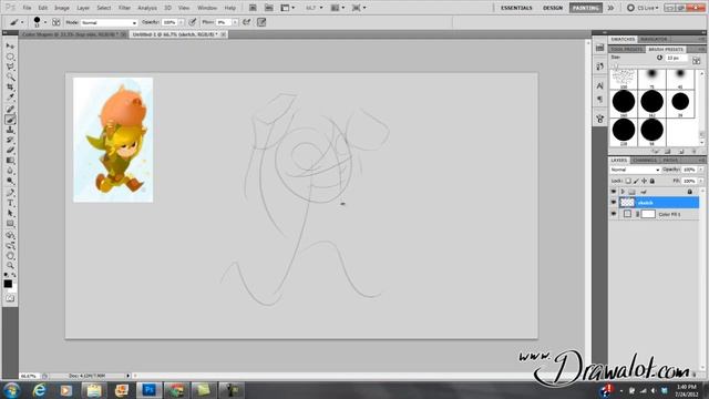 Photoshop for Beginners pt 4 - Digital Drawing with a Stylus смотреть онлайн