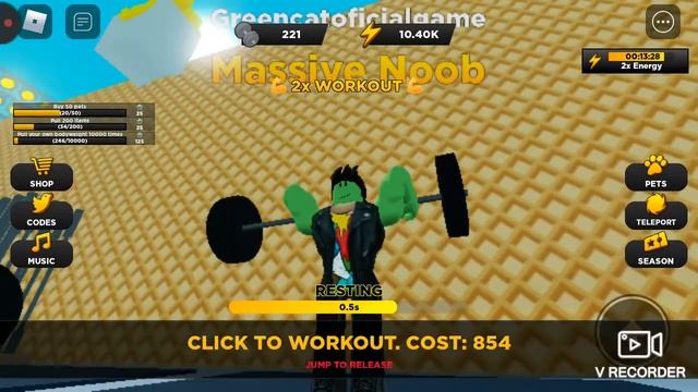 СИМУЛЯТОР КАЧКА ТЯГАЧА В РОБЛОКС 1 СЕРИЯ strongman simulator roblox 1 СЕРИЯ смотреть онлайн