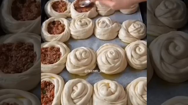 Интересная Выпечка с мясом Рецепт смотреть онлайн