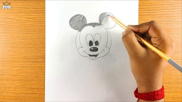 How to draw Little Mickey Mouse - Easy step-by-step drawing lessons for kids смотреть онлайн