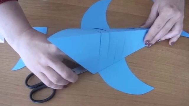 Мастер-класс из цветной бумаги «Акула» смотреть онлайн