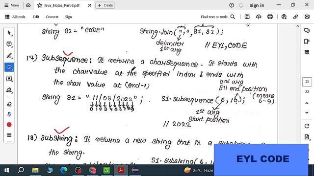 JAVA 068- STRING METHODS- PART 4 IN JAVA смотреть онлайн